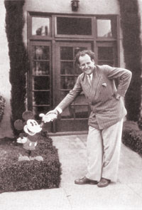 Sergei Eisenstein with mickey mouse