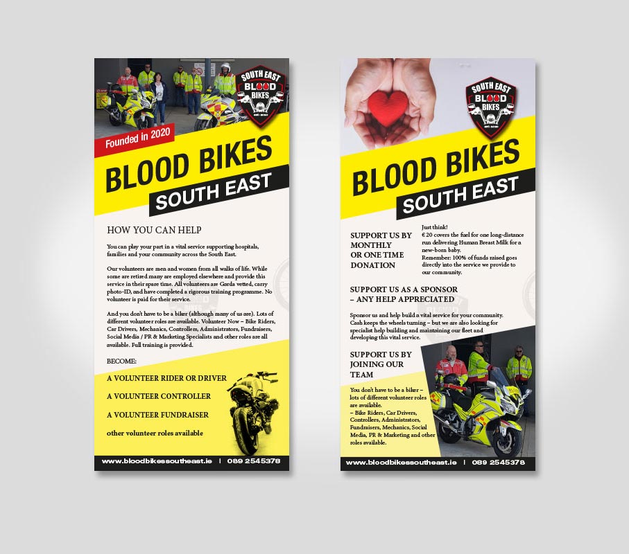Blood Bikes flyer design
