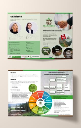 A5 marketing corporate brochure design